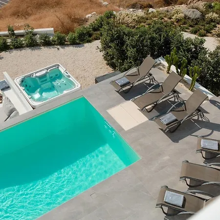 Villa Unica - Mikri Vigla, Seaview, Pool & Jacuzzi